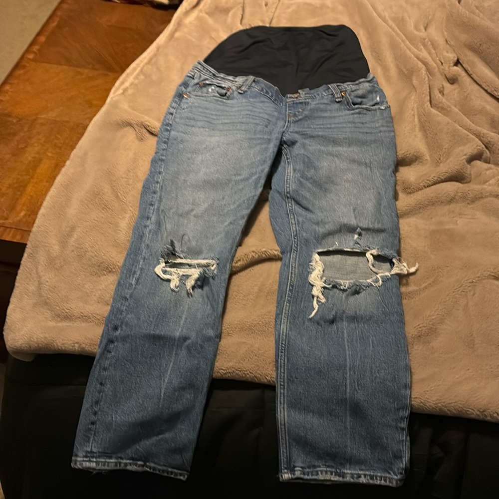 Abercrombie & Fitch Maternity Jeans sz 29/8 The Ankle Straight
